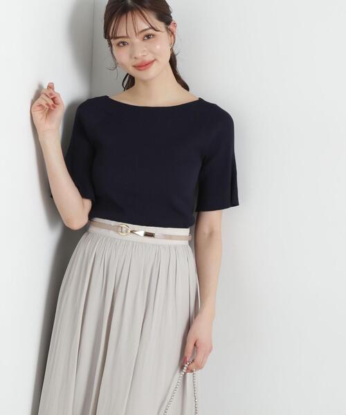 PROPORTION BODY DRESSING（プロポーションボディドレッシング）の「オフショルフレア袖ニット / 1215170407（ニット/セーター・レディース・ネイビー/オレンジ/ホワイト系その他・SMALL/MEDIUM）」の12枚目の写真