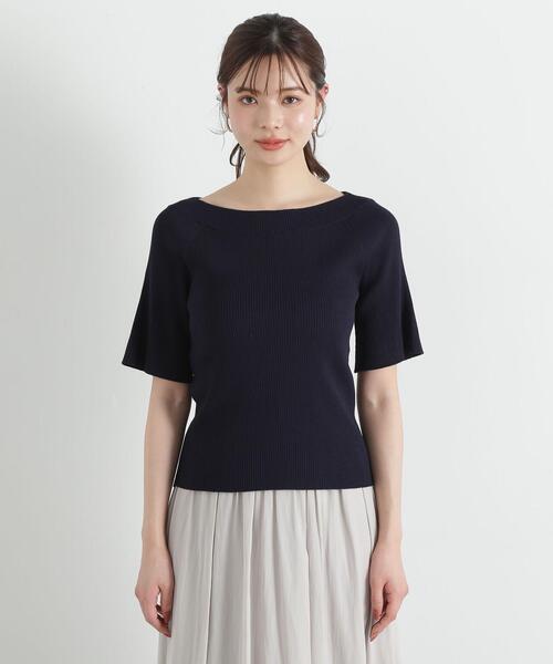 PROPORTION BODY DRESSING（プロポーションボディドレッシング）の「オフショルフレア袖ニット / 1215170407（ニット/セーター・レディース・ネイビー/オレンジ/ホワイト系その他・SMALL/MEDIUM）」の14枚目の写真