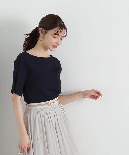 PROPORTION BODY DRESSING（プロポーションボディドレッシング）の「オフショルフレア袖ニット / 1215170407（ニット/セーター・レディース・ネイビー/オレンジ/ホワイト系その他・SMALL/MEDIUM）」の18枚目の写真