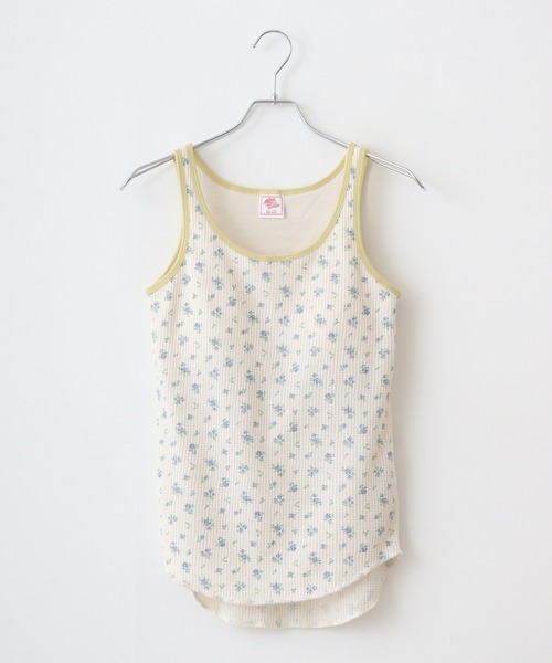 JEMORGAN（ジェーイーモーガン）の「JEMORGAN ワッフル花柄クレリックタンクトップ（タンクトップ・レディース・パープル/ベージュ系その他/ピンク/サックスブルー・F）」の20枚目の写真