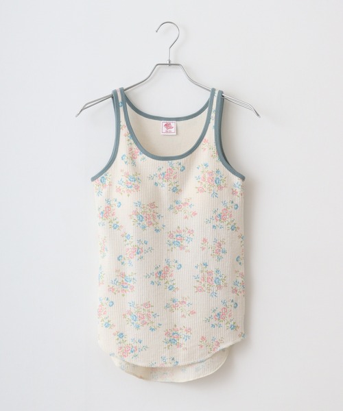 JEMORGAN（ジェーイーモーガン）の「JEMORGAN ワッフル花柄クレリックタンクトップ（タンクトップ・レディース・パープル/ベージュ系その他/ピンク/サックスブルー・F）」の17枚目の写真