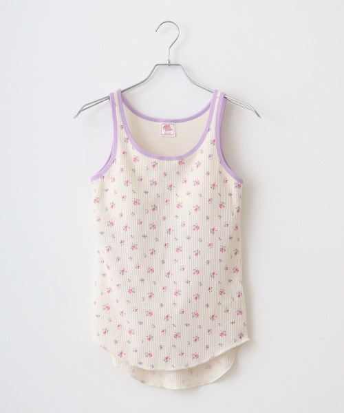 JEMORGAN（ジェーイーモーガン）の「JEMORGAN ワッフル花柄クレリックタンクトップ（タンクトップ・レディース・パープル/ベージュ系その他/ピンク/サックスブルー・F）」の18枚目の写真
