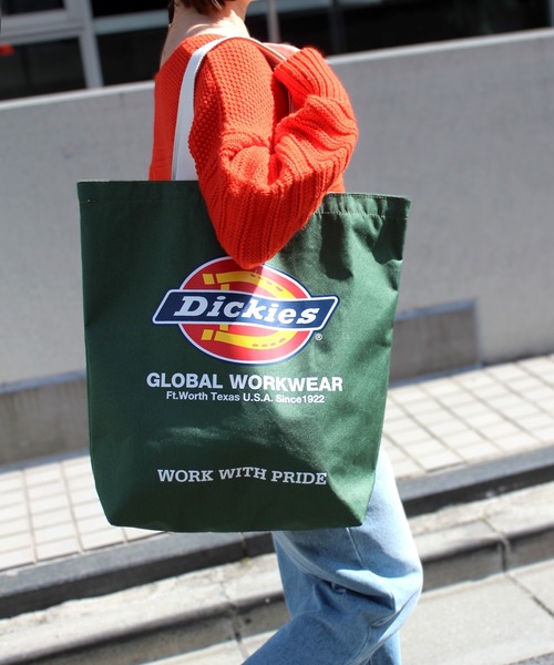 Dickies(ディッキーズ)の「【Dickies】ディッキーズ LOGO PRINT TOTE BAG ロゴ トート バック 80976400(トートバッグ・レディース・モスグリーン/ブラック/ネイビー/ワインレッド・FREE)」の8枚目の写真