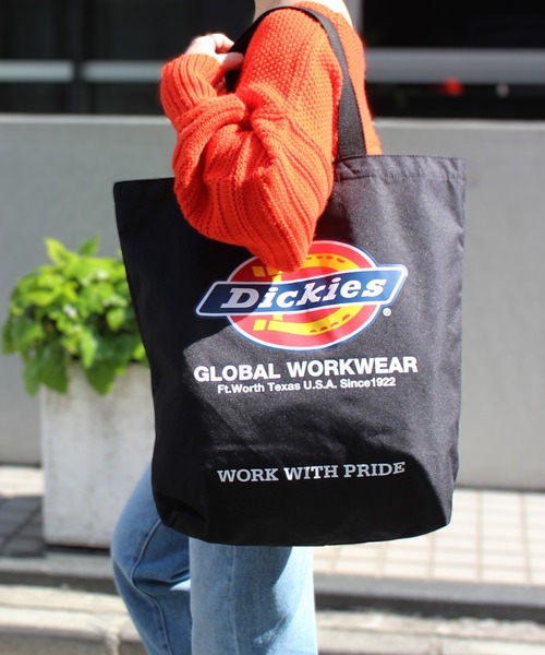 Dickies(ディッキーズ)の「【Dickies】ディッキーズ LOGO PRINT TOTE BAG ロゴ トート バック 80976400(トートバッグ・レディース・モスグリーン/ブラック/ネイビー/ワインレッド・FREE)」の5枚目の写真