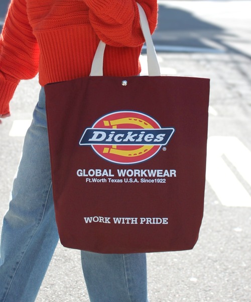 Dickies(ディッキーズ)の「【Dickies】ディッキーズ LOGO PRINT TOTE BAG ロゴ トート バック 80976400(トートバッグ・レディース・モスグリーン/ブラック/ネイビー/ワインレッド・FREE)」の10枚目の写真