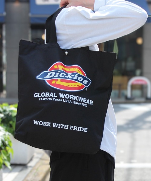 Dickies(ディッキーズ)の「【Dickies】ディッキーズ LOGO PRINT TOTE BAG ロゴ トート バック 80976400(トートバッグ・レディース・モスグリーン/ブラック/ネイビー/ワインレッド・FREE)」の19枚目の写真