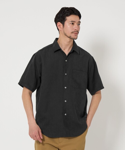 BEAUTY&YOUTH UNITED ARROWS(ビューティーアンドユースユナイテッドアローズ)の「【WEB限定 WARDROBE SMART】スエードライク シャツ(シャツ/ブラウス・メンズ・ブラック/ネイビー/ダークグレー・S/M/L/XL)」の15枚目の写真
