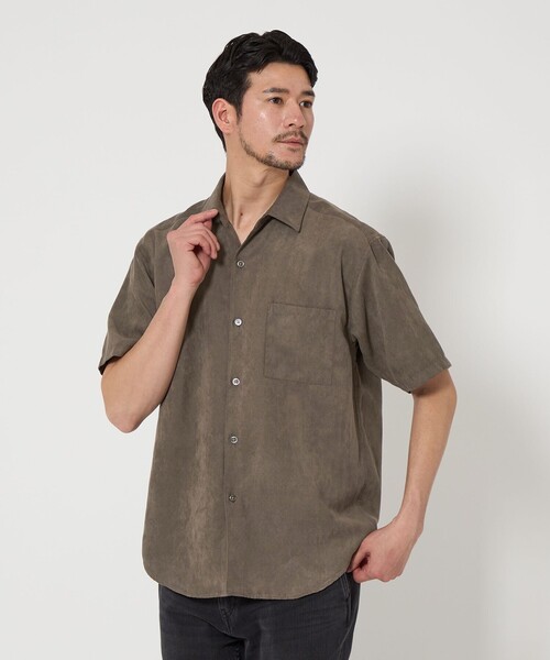 BEAUTY&YOUTH UNITED ARROWS(ビューティーアンドユースユナイテッドアローズ)の「【WEB限定 WARDROBE SMART】スエードライク シャツ(シャツ/ブラウス・メンズ・ブラック/ネイビー/ダークグレー・S/M/L/XL)」の19枚目の写真