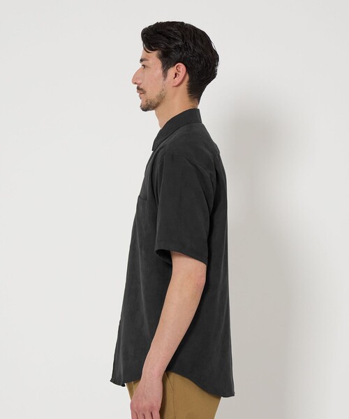 BEAUTY&YOUTH UNITED ARROWS(ビューティーアンドユースユナイテッドアローズ)の「【WEB限定 WARDROBE SMART】スエードライク シャツ(シャツ/ブラウス・メンズ・ブラック/ネイビー/ダークグレー・S/M/L/XL)」の7枚目の写真