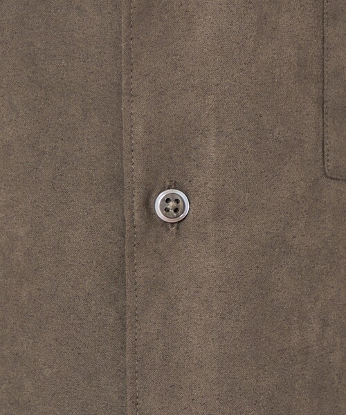 BEAUTY&YOUTH UNITED ARROWS(ビューティーアンドユースユナイテッドアローズ)の「【WEB限定 WARDROBE SMART】スエードライク シャツ(シャツ/ブラウス・メンズ・ブラック/ネイビー/ダークグレー・S/M/L/XL)」の14枚目の写真