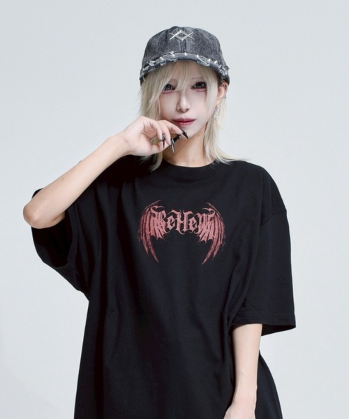 REFLEM(レフレム)の「『REFLEM/レフレム』ダメージデニムCAP(キャップ・レディース・ブラック/ブルー・FREE)」の9枚目の写真