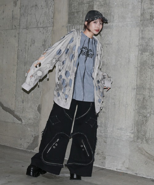 REFLEM（レフレム）の「『REFLEM/レフレム』ダメージデニムCAP