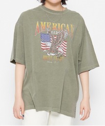 【spiritoso】AMERICANプリント イーグルTシャツ