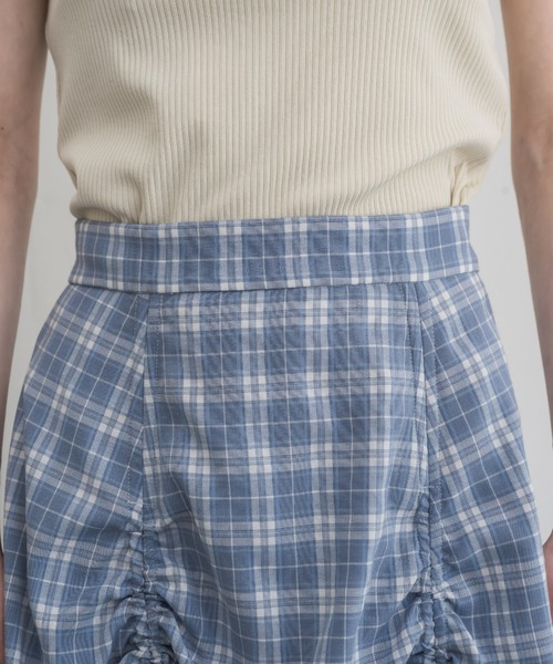 lace layered drawstring skirt／レースレイヤードドロスト