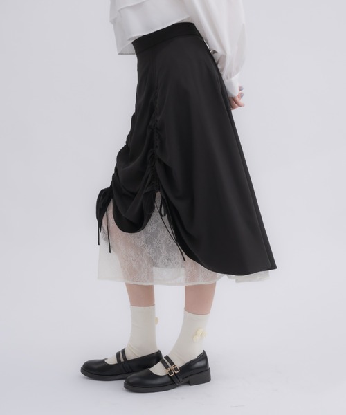 スカート ie layered set up SALE】Layered A-line Skirt