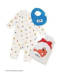SESAME STREET（セサミストリート）の「【ラッピング付き】【BABY】ロンパース＆パイルスタイギフトセット（ベビーギフト・レディース）」