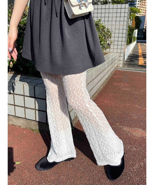フレアレースパンツ（その他パンツ）｜WC（ダブル シー）の