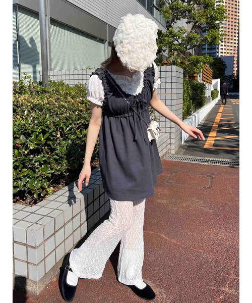 WC(ダブル シー)の「フレアレースパンツ(その他パンツ・レディース・ホワイト/ブラック・FREE)」の9枚目の写真