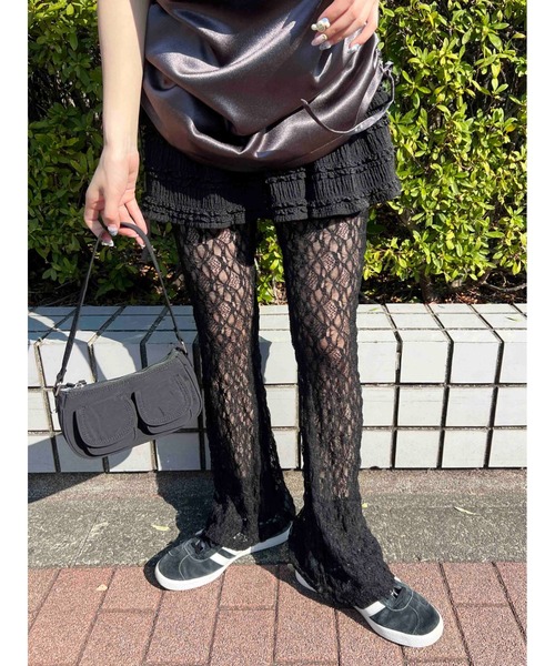 WC(ダブル シー)の「フレアレースパンツ(その他パンツ・レディース・ホワイト/ブラック・FREE)」の11枚目の写真