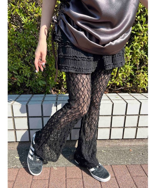 WC(ダブル シー)の「フレアレースパンツ(その他パンツ・レディース・ホワイト/ブラック・FREE)」の12枚目の写真