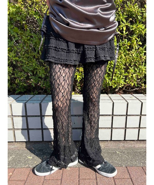 WC(ダブル シー)の「フレアレースパンツ(その他パンツ・レディース・ホワイト/ブラック・FREE)」の13枚目の写真