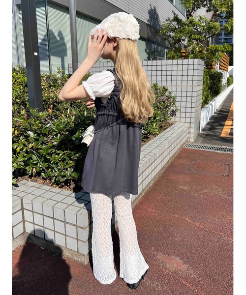WC(ダブル シー)の「フレアレースパンツ(その他パンツ・レディース・ホワイト/ブラック・FREE)」の8枚目の写真