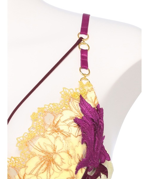 LINGERIEAM（ランジェリアム）の「アリュールマナー グラマーアップ ブラ（D・Eカップ）（ブラジャー・レディース・ピンク/イエロー/ネイビー・E70/E75/D70/D65/D75/E65）」の18枚目の写真