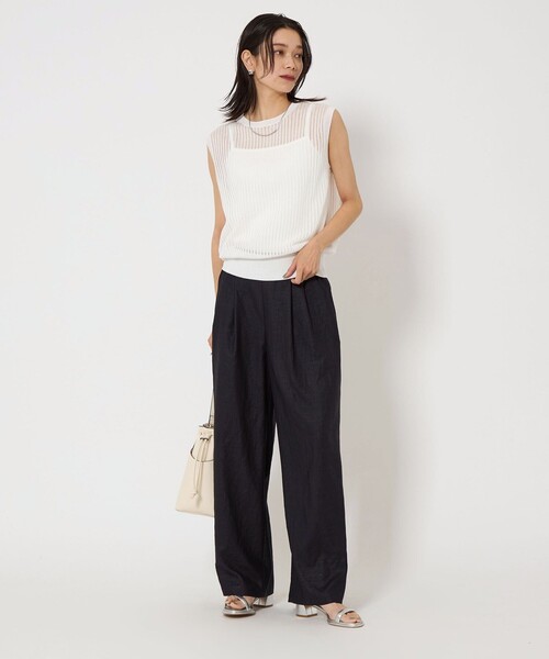 美品　BURBERRY BLUE LABEL 春夏 ニット フレンチスリーブ M KOEISTORE ニット セーター レディース サマーニット ニット