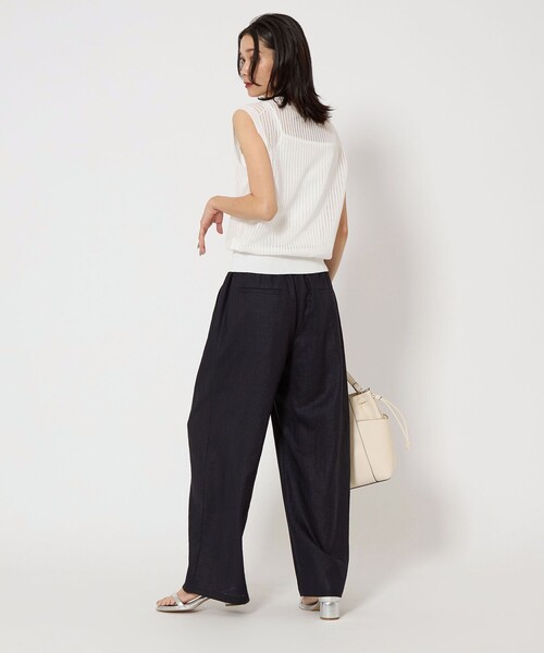 green label relaxing（グリーンレーベルリラクシング）の「シャーリー ハリヌキ フレンチスリーブ プルオーバー ニット -ウォッシャブル-（ニット/セーター・レディース・ブラック/ホワイト/ダークブラウン/コバルトブルー・FREE）」の21枚目の写真