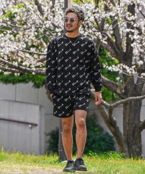 adamsJUGGLER（アダムスジャグラー）の「W/R A.O.Pスウェットショートパンツ（スウェットパンツ・メンズ・ホワイト/ブラック・M/L/XL）」の9枚目の写真