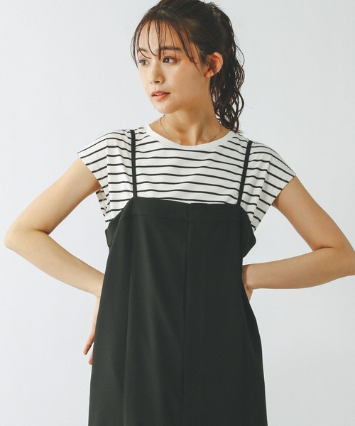 GLOBAL WORK（グローバルワーク）の「快適フレンチプルオーバー/289381（Tシャツ/カットソー・レディース・ブラック/ホワイト系その他/オフホワイト・LARGE/MEDIUM/SMALL）」の3枚目の写真