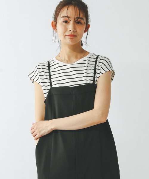 GLOBAL WORK（グローバルワーク）の「快適フレンチプルオーバー/289381（Tシャツ/カットソー・レディース・ブラック/ホワイト系その他/オフホワイト・LARGE/MEDIUM/SMALL）」の8枚目の写真