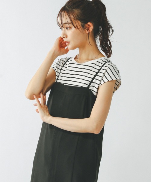 GLOBAL WORK（グローバルワーク）の「快適フレンチプルオーバー/289381（Tシャツ/カットソー・レディース・ブラック/ホワイト系その他/オフホワイト・LARGE/MEDIUM/SMALL）」の9枚目の写真