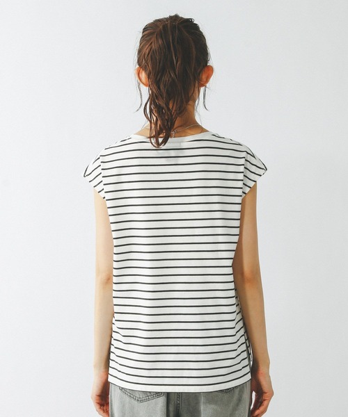 GLOBAL WORK（グローバルワーク）の「快適フレンチプルオーバー/289381（Tシャツ/カットソー・レディース・ブラック/ホワイト系その他/オフホワイト・LARGE/MEDIUM/SMALL）」の15枚目の写真