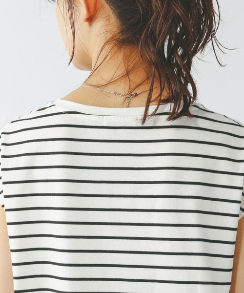 GLOBAL WORK（グローバルワーク）の「快適フレンチプルオーバー/289381（Tシャツ/カットソー・レディース・ブラック/ホワイト系その他/オフホワイト・LARGE/MEDIUM/SMALL）」の17枚目の写真