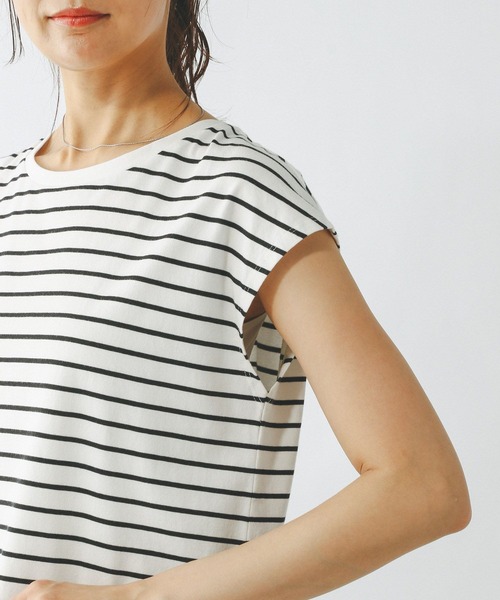 GLOBAL WORK（グローバルワーク）の「快適フレンチプルオーバー/289381（Tシャツ/カットソー・レディース・ブラック/ホワイト系その他/オフホワイト・LARGE/MEDIUM/SMALL）」の18枚目の写真