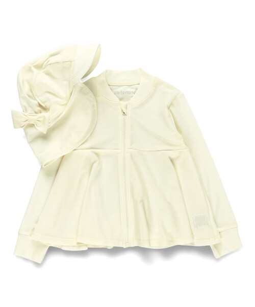 BRANSHES（ブランシェス）の「【水着/SWIM】長袖ラッシュガード（ラッシュガード・キッズ・ラベンダー/アイボリー・150/90/140/110/130/120/100）」の8枚目の写真