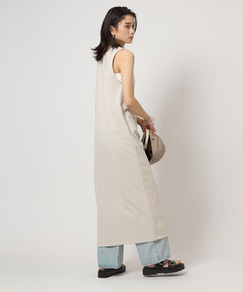 green label relaxing（グリーンレーベルリラクシング）の「リーン カット ワンピース（ワンピース・レディース・ナチュラル/ブラック/ブラウン・FREE）」の14枚目の写真