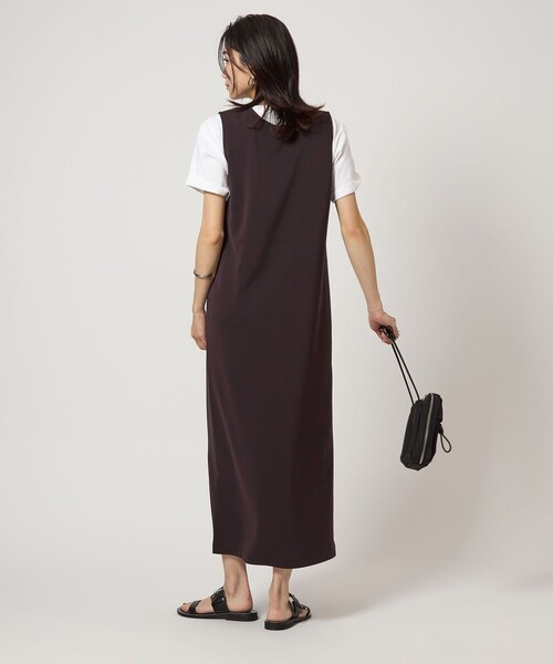 green label relaxing（グリーンレーベルリラクシング）の「リーン カット ワンピース（ワンピース・レディース・ナチュラル/ブラック/ブラウン・FREE）」の21枚目の写真
