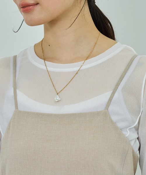 ROPE'(ロペ)の「【WEB・一部店舗限定】リネンライクキャミソールワンピース/洗える(ワンピース・レディース・ベージュ系その他2/グレー・FREE)」の20枚目の写真