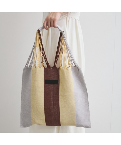 VICKY(ビッキー)の「ハンドメイドハンモックバッグ(トートバッグ・レディース・ブラック系その他/アイボリー/パープル系その他/イエロー系その他・FREE)」の4枚目の写真