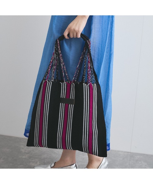 VICKY(ビッキー)の「ハンドメイドハンモックバッグ(トートバッグ・レディース・ブラック系その他/アイボリー/パープル系その他/イエロー系その他・FREE)」の15枚目の写真