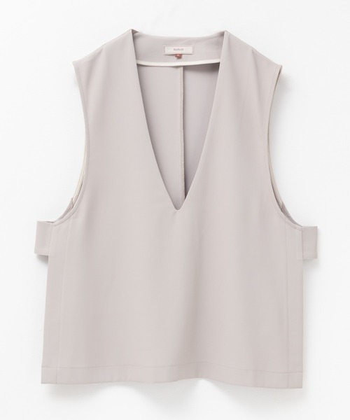 HusHusH（ハッシュアッシュ）の「HusHusH 冷感ノーカラージレ（ベスト・レディース・ブラック/ベージュ・M/L）」の21枚目の写真