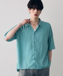 Over size drape regular coller shirt / オーバーサイズドレープレギュラーカラーシャツ