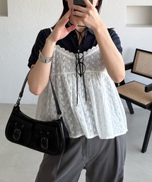 MUHET（ミュエータ）の「【set item】textured cardigan & lace