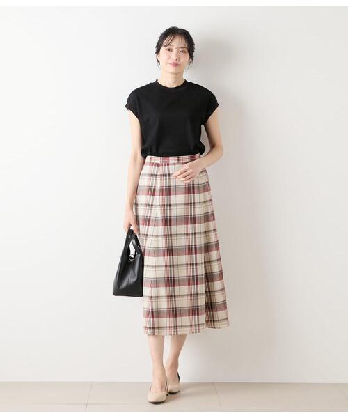 NEWYORKER（ニューヨーカー）の「シアーストレッチジャカード フレンチスリーブプルオーバー（Tシャツ/カットソー・レディース・ホワイト・L/M）」の11枚目の写真