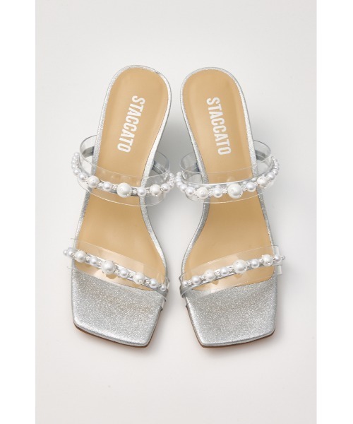 セール】パールベルトヌーディーヒールサンダル（サンダル）｜STACCATO