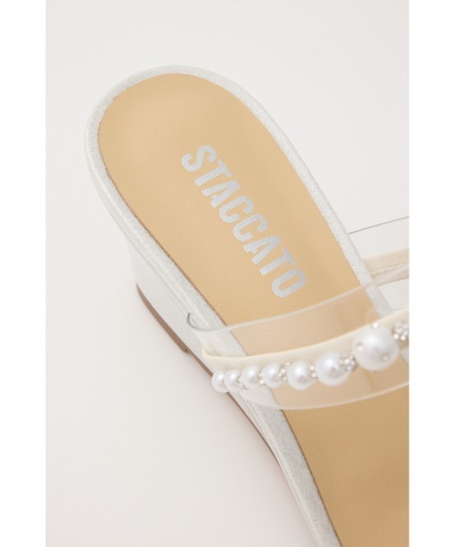 セール】パールベルトヌーディーヒールサンダル（サンダル）｜STACCATO