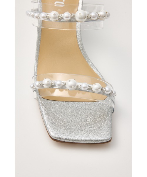 STACCATO(スタッカート)の「パールベルトヌーディーヒールサンダル(サンダル・レディース・シルバー/ホワイト・22.5cm/23.0cm/23.5cm/24.0cm/24.5cm)」の5枚目の写真