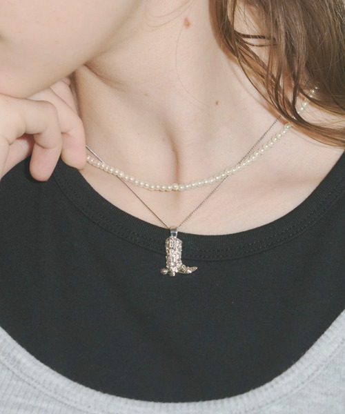 GIUNON(ジウノン)の「boots motif necklace / ブーツモチーフネックレス(ネックレス・レディース・シルバー・FREE)」の13枚目の写真